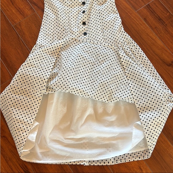 L’Academie Los Angeles Textured Cotton Square Neck Fit & Flare Midi Dress - Picture 11 of 12